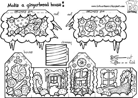 Jpg source you could also print the picture using the print button above the image. Gingerbread House to Color, Cut Out & Assemble | doodling ...
