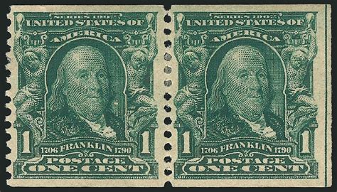 Prices Of Us Stamp Scott Catalog 318 1908 1c Franklin Coil