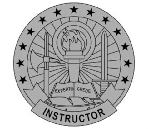Us Army Basic Instructor Identification Badge Vector Files Etsy Israel