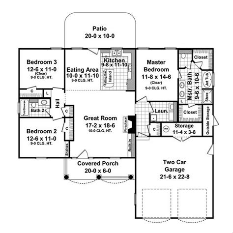 Most Popular House Plans Two Bedroom 1500 Sq Ft