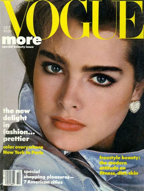 Model Icon Brooke Shields Vogue U S October Cover Photographed
