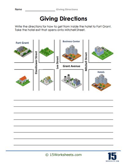 Giving Directions Worksheets 15