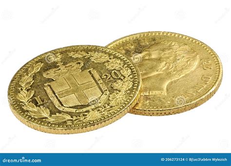 Italian 20 Lira Gold Coins Stock Photo Image Of Circulation 206273124