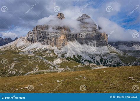 Beautiful Shot Of Rocky Mountains Under Cloudy Sky Stock Image Image