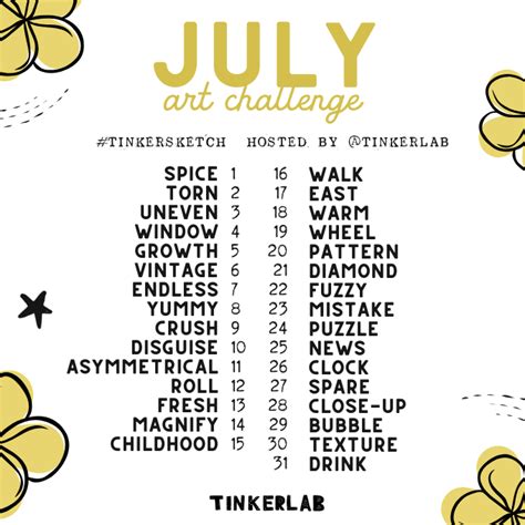 July Art Challenge Tinkerlab