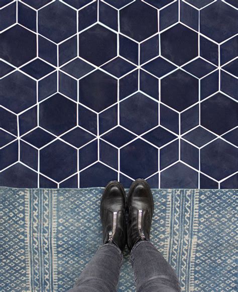 9 Projects to Inspire: Hexagon Floor Tile - Mercury Mosaics