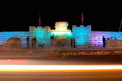 Massive Saranac Lake Winter Carnival Ice Palace Nears Completion In