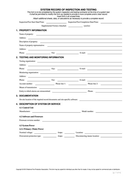 Building annual inspection form includes testing forms based on the following standards: Nfpa 72 2013 Inspection Form - Fill Online, Printable, Fillable, Blank | PDFfiller