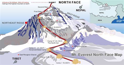 Mount Everest Maps Map Of Mount Everest Base Camp Gambaran