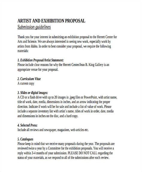 Art Workshop Proposal Template Hq Printable Documents