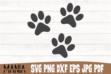 Dog Paws Svg Cut File Design Graphic By Silhouettemania · Creative Fabrica