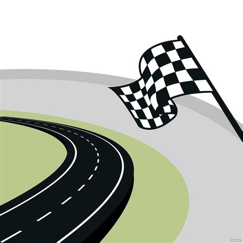 Race Track Road Clipart