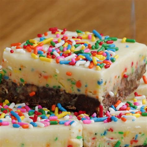 Of course, we all picture a beautiful confection with plenty of frosting whenever i see the cake pops at starbucks i start calculating out the calories in my head. Birthday Cake Nanaimo Bars Recipe by Tasty