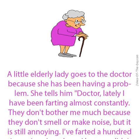 An Old Lady Has A Flatulence Problem And Goes To The