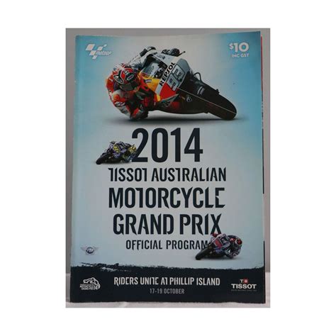 MotoGP Phillip Island Official Trackside Programme Book Valentino Rossi Win The