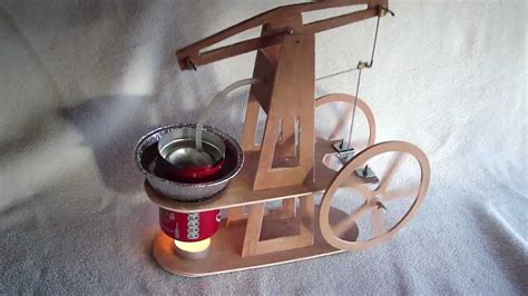 Walking Beam Stirling Engine Made From Plywood Stirling