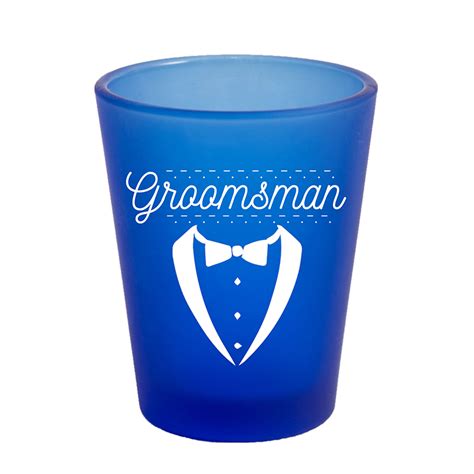 Customized Frosted Blue Shot Glass 1 75 Oz Shot Glasses 24hourwristbands