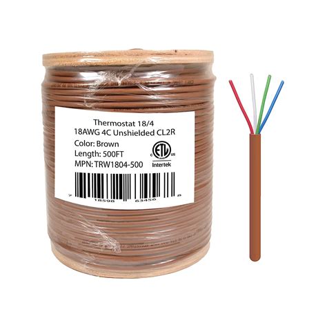 Logico 184 Thermostat Wire 18 Gauge Solid Copper Cmr Heating Hvac Ac