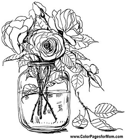 Advanced Coloring Pages Flower Coloring Page 67