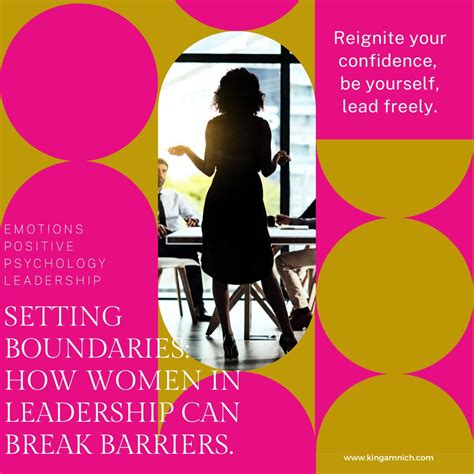Setting Boundaries How Women In Leadership Can Break Barriers