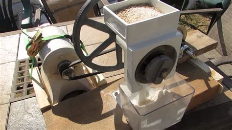 Country Living Grain Mill Motorized With Champion Juicer Motor Youtube
