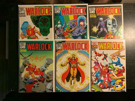 Warlock Special Edition 1 6 Nm Complete Run Set 1982 Marvel Jim
