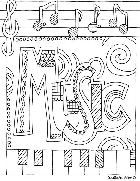 Music notes are interesting subjects to feature on coloring pages. Fashionable Design Ideas Music Coloring Pages Color Page I Like To Print These On The Back Of ...