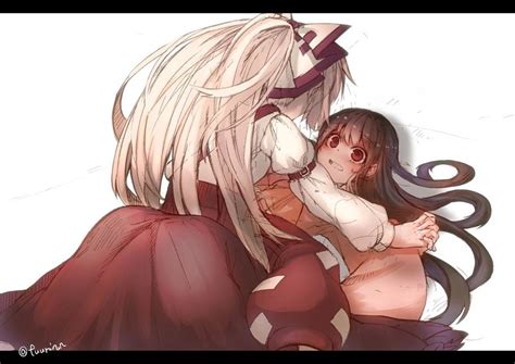 Fujiwara No Mokou And Houraisan Kaguya Touhou Drawn By Fuurin