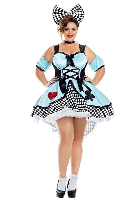 Flirtatious Alice Plus Size Costume For Women