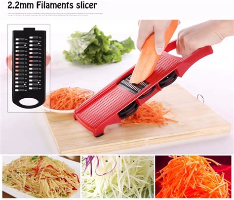 Multi Function 8 In 1 Plastic Vegetable Fruit Slicers Cutter Adjustable