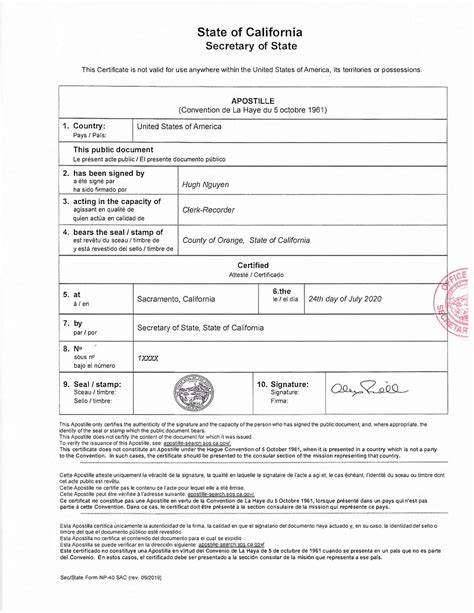 Apostille Birth Certificates In California Apostille Service Of Us