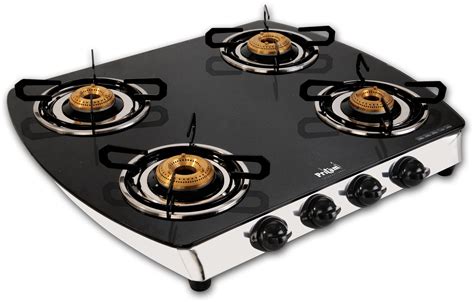 Glass Top Lpg Stove 04 Burner Oval Auto Pritam International A Manufacturers Of
