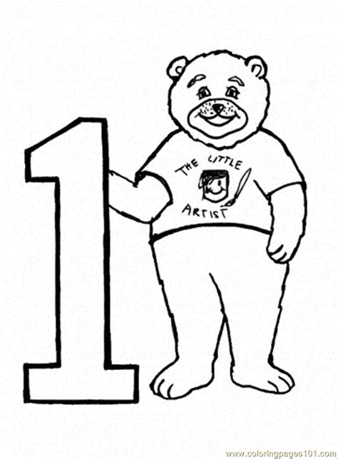 Number 1 Coloring Pages Coloring Home