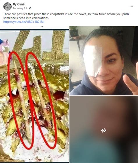 woman shares horrifying photo warning folks to never smash cake in faces inner strength zone