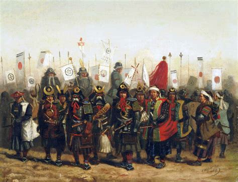 Japanese Warriors Charles Wirgman 1832 1891 Spent Four Years From