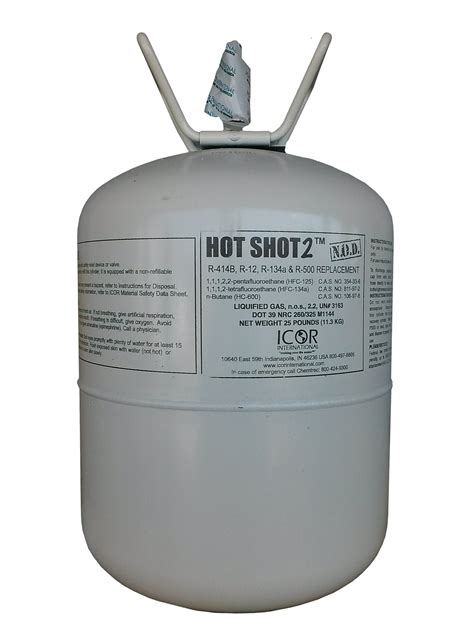 Freon Refrigerant Hot Shot 2 25lb Jug Replaces R 12 R 134a R