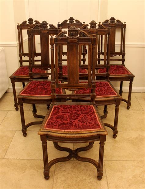 We collected up to 153 ads from hundreds of classified sites for you! A Set Of Six French Walnut Dining Chairs Circa 1890 ...