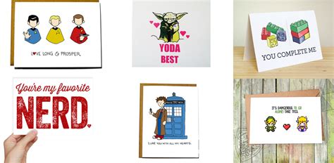 Free Printable Geeky Valentines Day Cards

