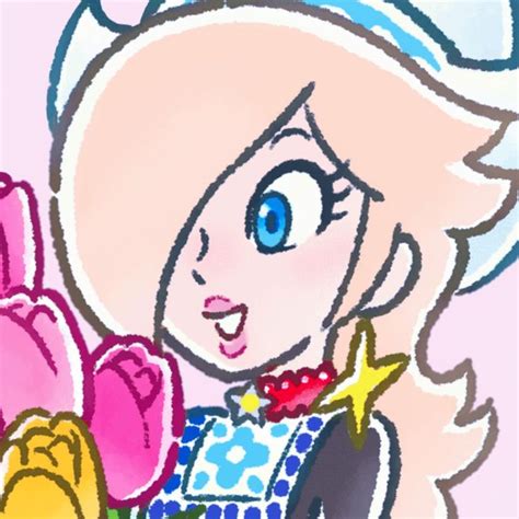 Princess Rosalina Icon Super Mario Art Anime Vs Cartoon Mario Art
