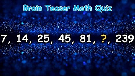 Brain Teaser Math Quiz Can You Find The Missing Number And Complete