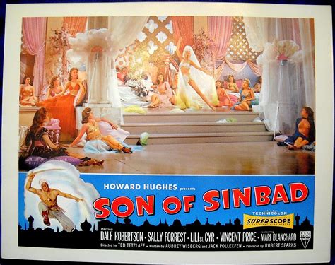 Son Of Sinbad Movie Poster Lili St Cyr Harem Stripper Lobby Card