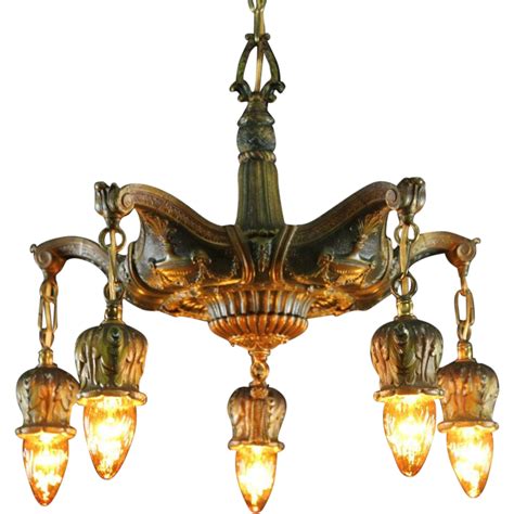 Search our extensive inventory to find your antique or vintage lighting fixtures by style (arts & crafts, spanish revival, bungalow, etc.) or by year using the links below. Patinated 5 Light 1915 Antique Ceiling Light Fixture SOLD ...