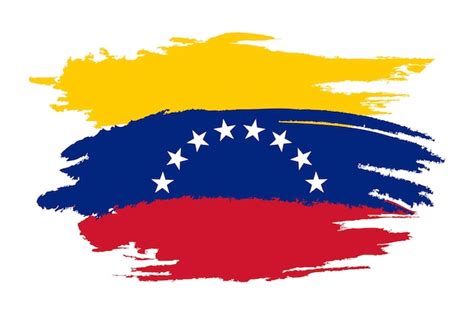 Premium Vector Brush Flag Of Venezuela Country