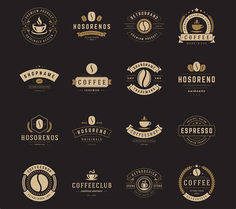 16 Coffee Logotypes And Badges Creative Logo Templates ~ Creative Market
