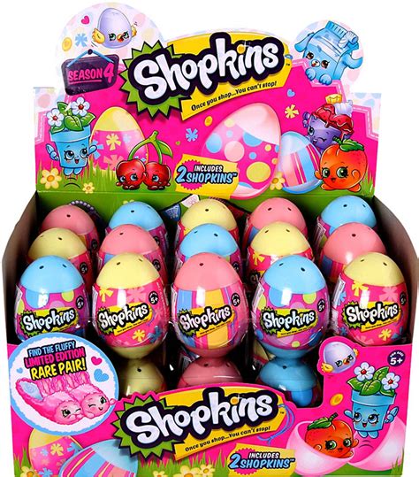 Shopkins Season 4 Easter Egg Box Of 30 Mini Figure 2 Packs Moose Toys