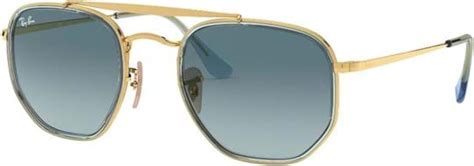 Ray Ban Icons Unisex Sunglasses With A Frame Made Of Metal In Gold And