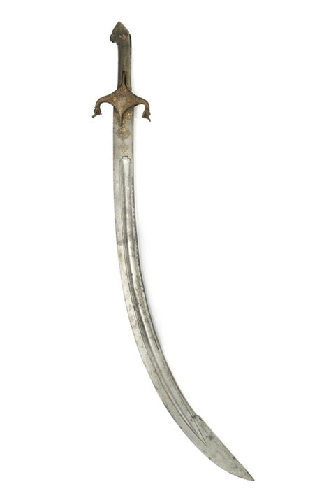bonhams an afsharid gold damascened steel sword shamshir persia 18th century