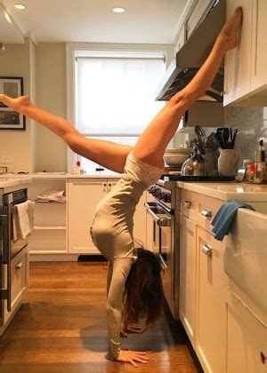 We get it hilaria, you're very flexible. Hilaria Baldwin Doing Yoga - Instagram - GotCeleb