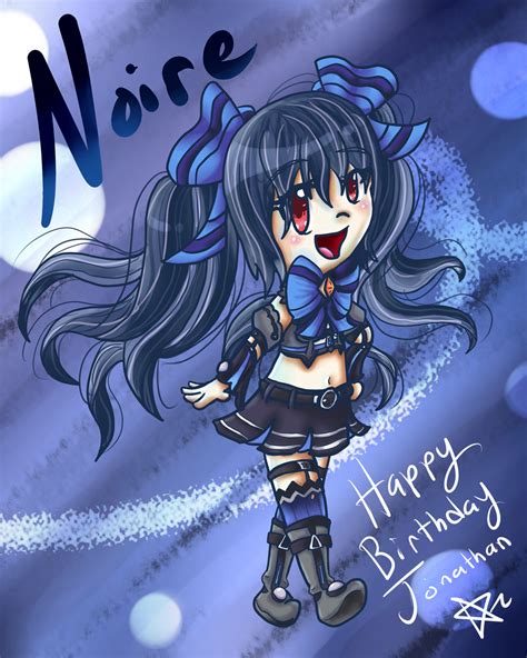 Noire Hyperdimension Neptunia Birthday Present By TheOnlyStarz On