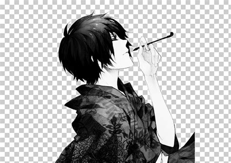 Depressed anime guy with cigarette. Smoking Anime Girl Aesthetic